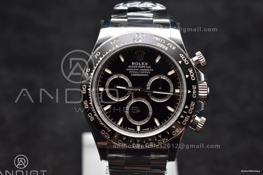 Steel Bracelet Edition on Black SS VSF Best 126500 Daytona Classic Dial 1:1 780 904L DD 0827
